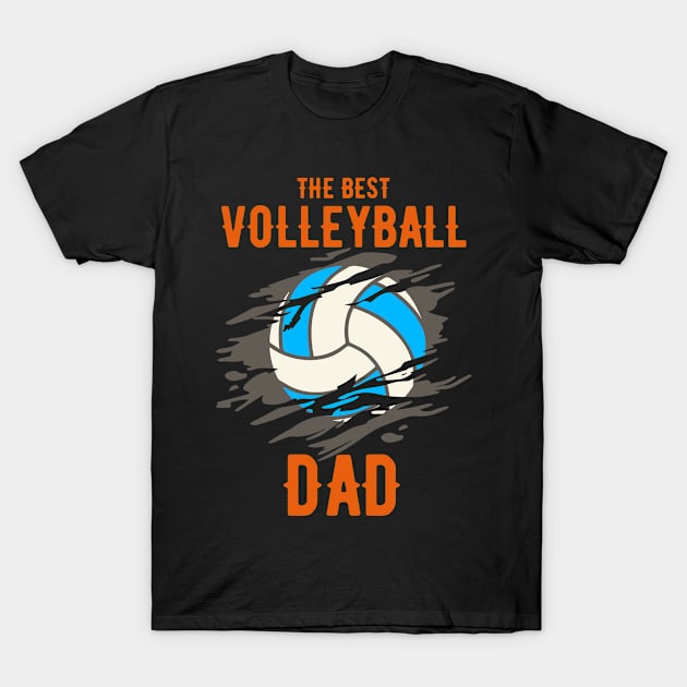 The Best Volleyball dad T-Shirt by yapp